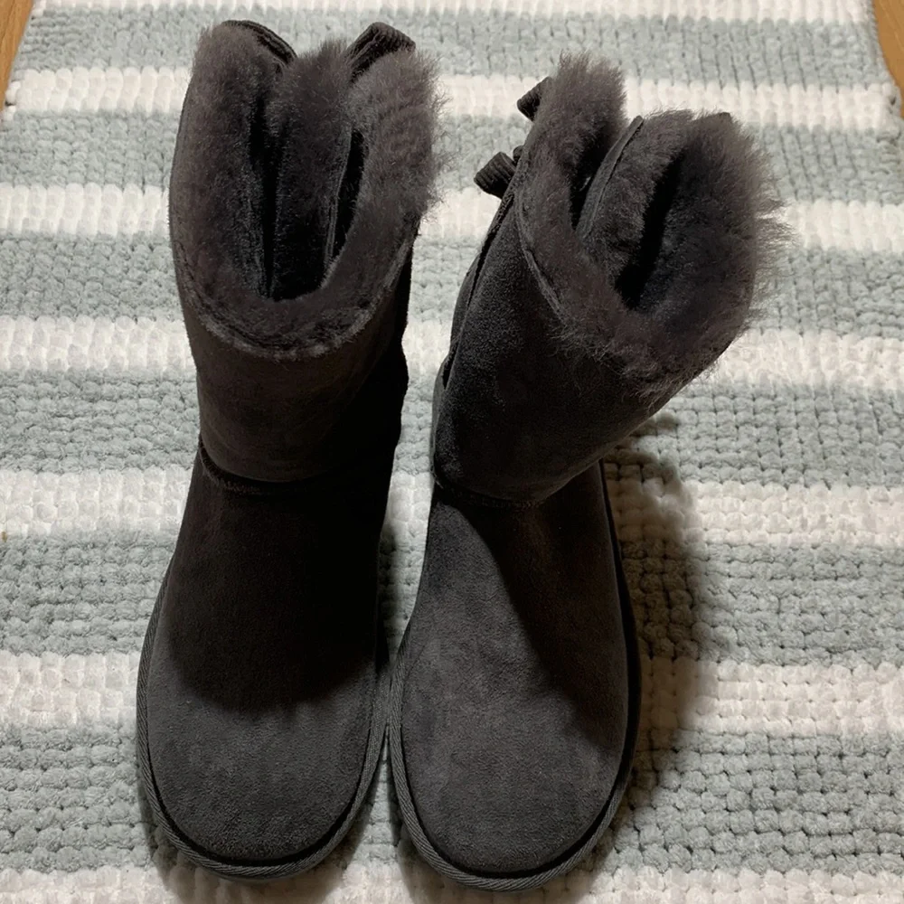 UGG BAILEY TWINFACE CORDUROY BOW BOOT